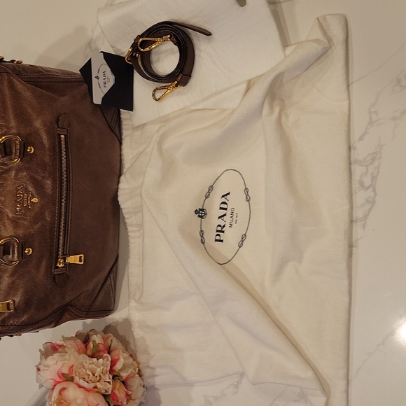 PRADA Eastwest Bauletto Tote with shoulder strap - Picture 8 of 9